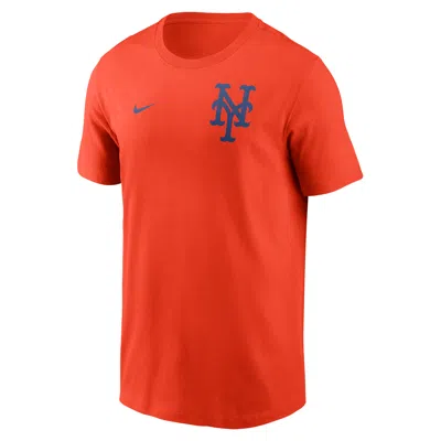 Nike Orange New York Mets 2-hit T-shirt In Red