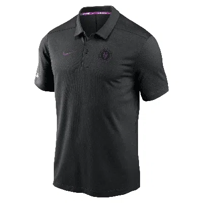 Nike New York Mets Authentic Collection City Connect Victory  Men's Dri-fit Mlb Polo In Black