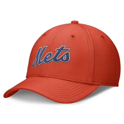 Nike New York Mets Evergreen Swoosh  Men's Dri-fit Mlb Hat In Orange