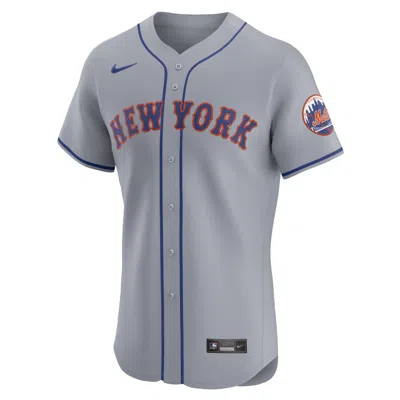 Nike New York Mets  Men's Dri-fit Adv Mlb Elite Jersey In Grey