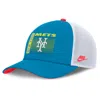 Nike Teal New York Mets Neon 90s Rise Structured Performance Adjustable Trucker Hat In Blue