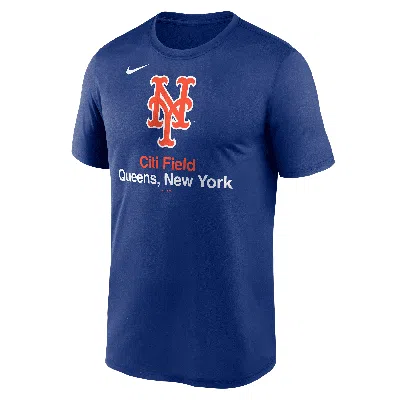 Nike Royal New York Mets Stadium Legend Performance T-shirt In Blue