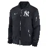 Nike New York Yankees Authentic Collection Dugout  Men's Mlb Full-zip Bomber Jacket In Blue