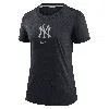 Nike New York Yankees Authentic Collection Early Work  Women's Mlb T-shirt In Blue