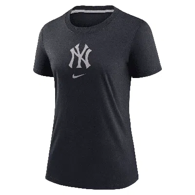 Nike New York Yankees Authentic Collection Early Work  Women's Mlb T-shirt In Blue
