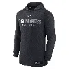 Nike New York Yankees Authentic Collection  Men's Dri-fit Mlb Pullover Hoodie In Black