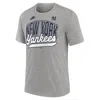 Nike Heather Gray New York Yankees Cooperstown Collection Retro Tri-blend T-shirt