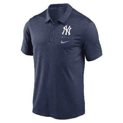 Nike New York Yankees Franchise Logo  Men's Dri-fit Mlb Polo In Blue