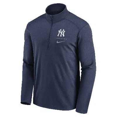Nike New York Yankees Franchise Logo Pacer  Men's Dri-fit Mlb 1/2-zip Jacket In Blue