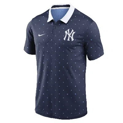 Nike New York Yankees Legacy Icon Vapor  Men's Dri-fit Mlb Polo In Blue