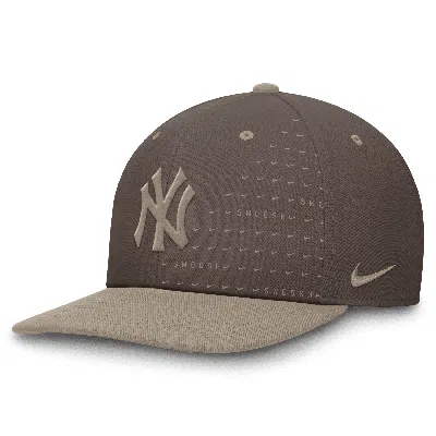 Nike New York Yankees Statement Pro  Men's Dri-fit Mlb Adjustable Hat In Brown