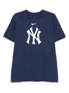 Nike Navy New York Yankees Fuse Logo T-shirt In Blue