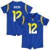 Nike Newborn & Infant  Puka Nacua Royal Los Angeles Rams Game Romper Jersey In Blue