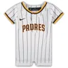 NIKE NEWBORN & INFANT NIKE WHITE SAN DIEGO PADRES OFFICIAL JERSEY ROMPER