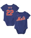 Nike Newborn Juan Soto Royal New York Mets Name Number Fuse Bodysuit In Blue