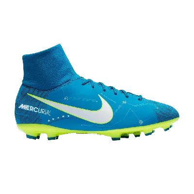 Pre-owned Nike Neymar Jr. X Mercurial Victory 6 Df Fg Gs 'blue Orbit Volt'