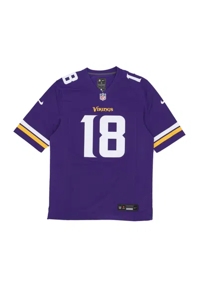 Nike-nfl American Football Man Nfl Game Home Jersey No 18 Jefferson Minvik Original Team Colors In Purple