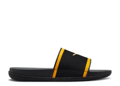 Nike Offcourt Logo-detail Slides In Black