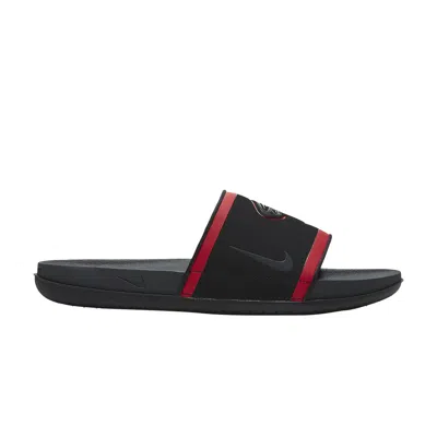 Pre-owned Nike Nfl X Offcourt Slide 'atlanta Falcons' In Black