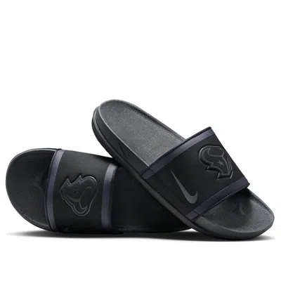 Nike Nfl X Offcourt Slide 'houston Texans' In Black
