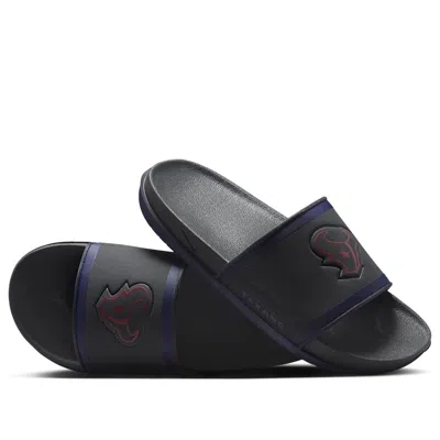 Nike Nfl X Offcourt Slide 'houston Texans' In Black
