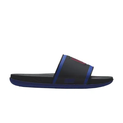 Pre-owned Nike Nfl X Offcourt Slide 'new York Giants' In Black