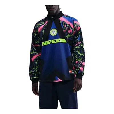 Nike Nigeria Authentic Goalkeeper T-shirt In Blue