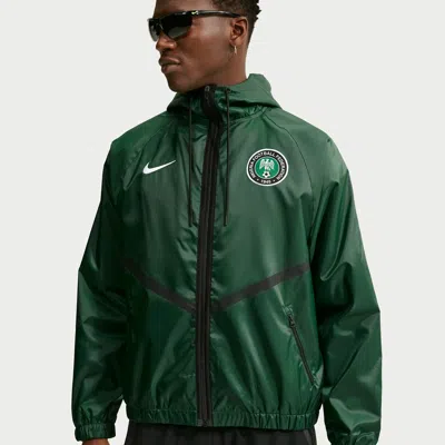 Nike Nigeria  Men's Dri-fit Soccer Anthem Jacket In Green