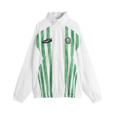 Pre-owned Nike Nigeria X Slawn Lightweight Jacket 'white' | Men's Size M