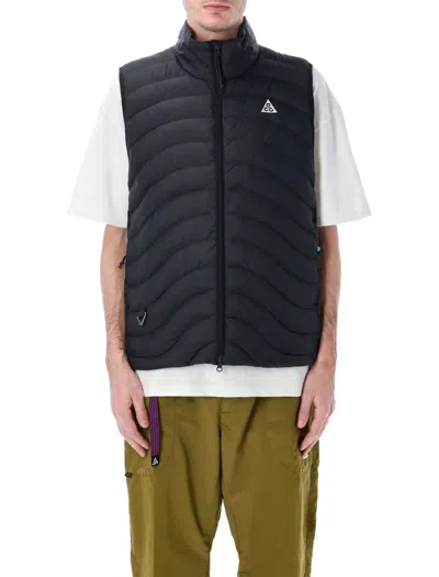 Nike Acg Lava Flow Puffer Vest In Black