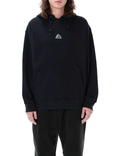 Nike Acg Hoodie Logo In Black