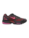 Nike Mens Black Fire Red Fierce Pi Air Peg 2k5 Brand-tab Mesh And Leather Low-top Trainers In Black/fire Red