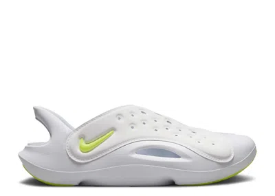 Nike Kids'   Aqua Swoosh Sandal Gs 'white Volt'
