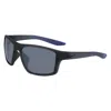 Nike Brazen Fury Square Frame Sunglasses In Blue