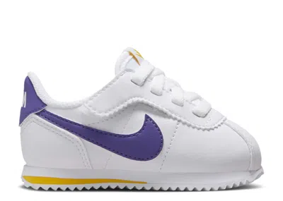 Nike Babies'   Cortez Easyon Td 'lakers' In White