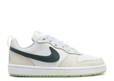 Nike Court Borough Low Recraft Gs 'coconut Milk Jungle Green' In White