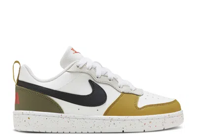 Nike Court Borough Low Recraft Gs 'white Olive Tan'