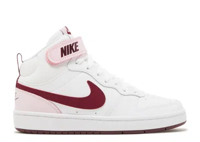 Nike Court Borough Mid 2 Gs 'pink Foam' In White