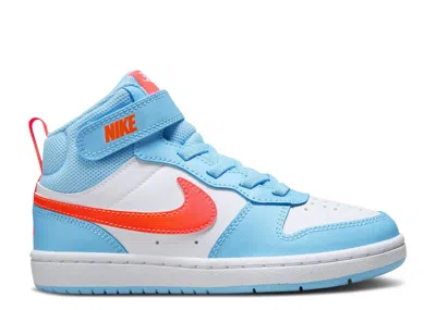 Nike Court Borough Mid 2 Ps 'aquarius Blue Orange' In Multi