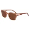 Nike Crescent Ii 52mm Square Sunglasses In Brown