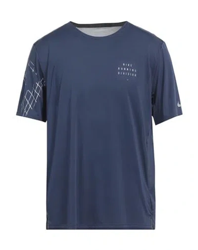 Nike Dri-fit Run Division Rise 365 Men's Flash Short-sleeve Running Top Man T-shirt Navy Blue S