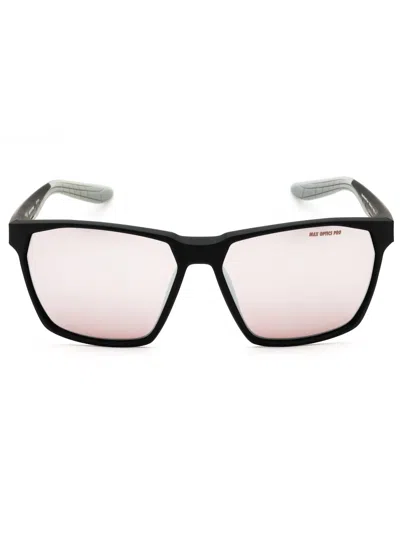 Nike Maverick Team Iq7244 Sunglasses In Matte Black / Road Red Mirror