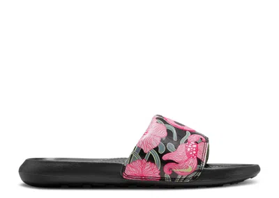 Nike Naomi Osaka X Wmns Victori One Slide 'japanese Cherry Blossoms' In Black