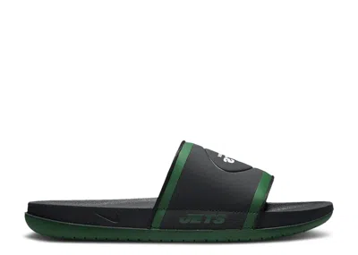 Nike Nfl X Offcourt Slide 'new York Jets' In Black