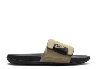 Nike Offcourt Adjust Slide 'black Khaki' In Brown