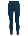 NIKE NIKE NIKE ONE WOMEN'S MID-RISE 7/8 MESH-PANELED LEGGINGS WOMAN LEGGINGS DEEP JADE SIZE XS POLYESTER,