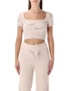 Nike Square-neck Logo Top In White