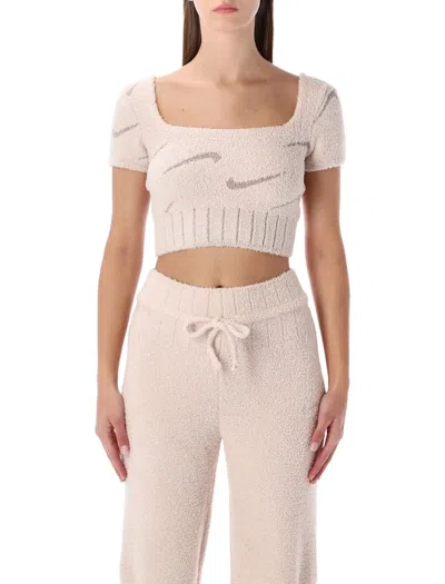 NIKE NIKE NIKE PHOENIX COZY BOUCLÉ CROP TOP