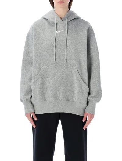 Nike Phoenix Fleece Oversized Hoodie In Gray