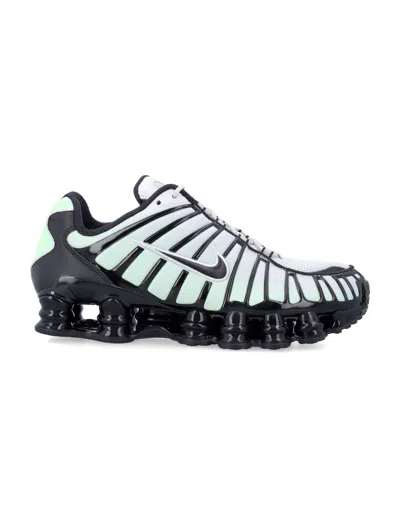 Nike Shox Tl Sneakers In Textile And Synthetic Materials In White